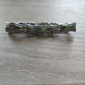 Lia Sophia Silver and Green Bracelet